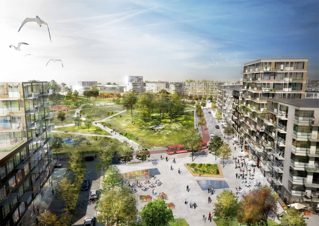 Kolla in Täby Park i mobilen via AR/VR