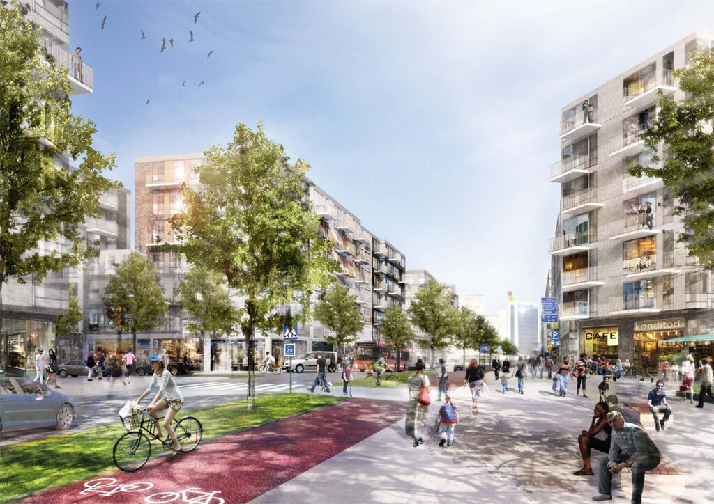 Taby Park is close to the city centre and the airport