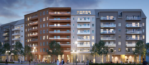 Byggstart för kvarteret Ryttarstugan i Täby Park